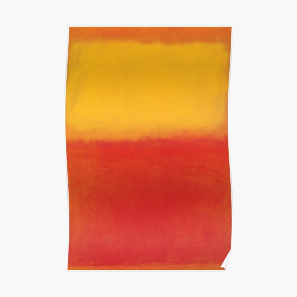 Mark Rothko | Orange and Yellow Poster