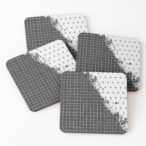 Item preview, Swiss Cross Grid Pattern Design Black and white designed and sold by O Estúdio Gráfico - Mylla Ghdv.