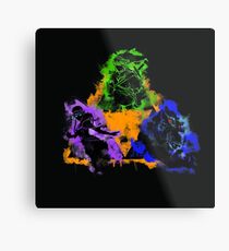 Courage, Wisdom & Power Metal Print