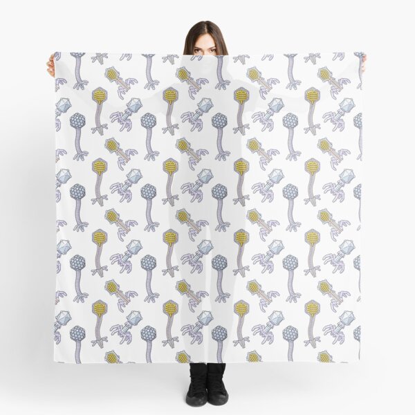 Bacteriophage Illustration Pattern Scarf