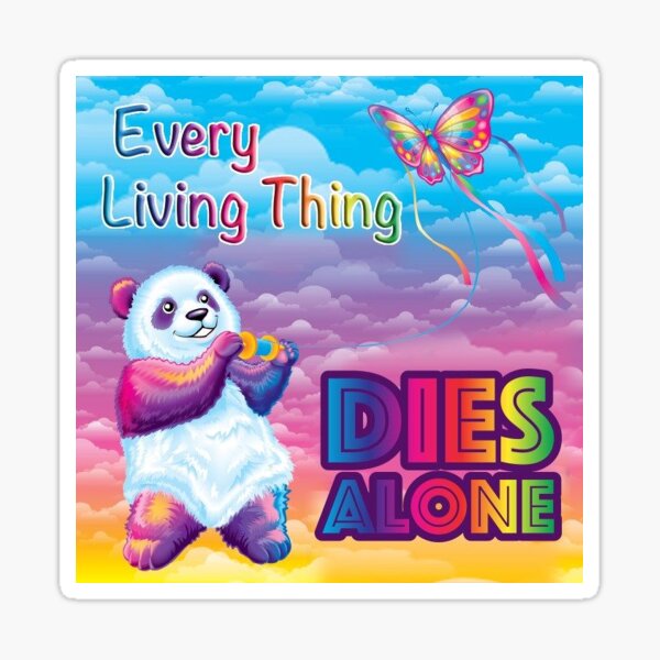 Lisa frank meme edgy Sticker