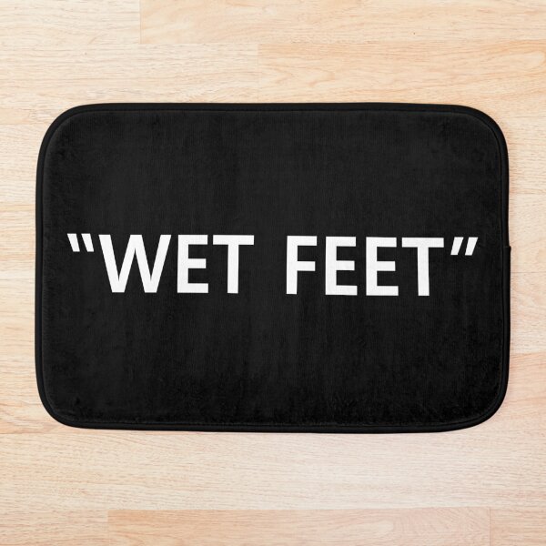 Item preview, Wet Feet White on Black designed and sold by callavibes.