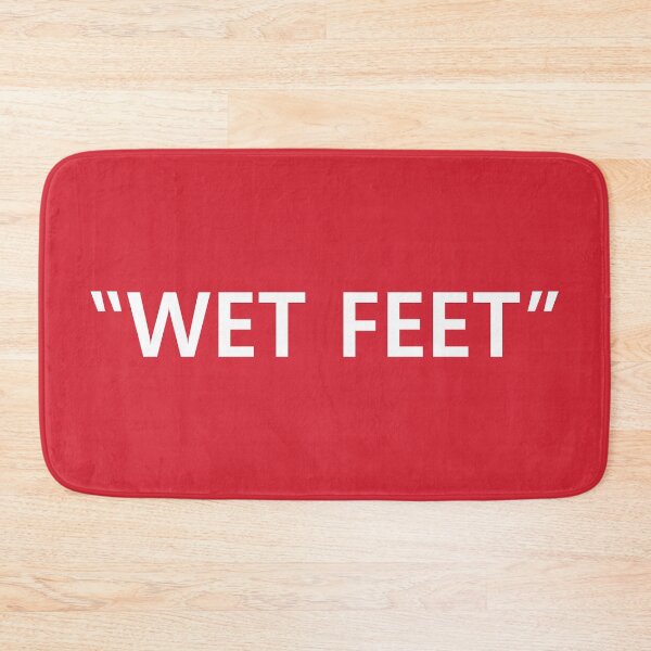 Item preview, Wet Feet White on Red designed and sold by callavibes.