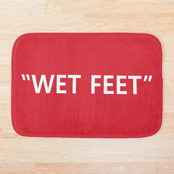 Item preview, Wet Feet White on Red designed and sold by callavibes.