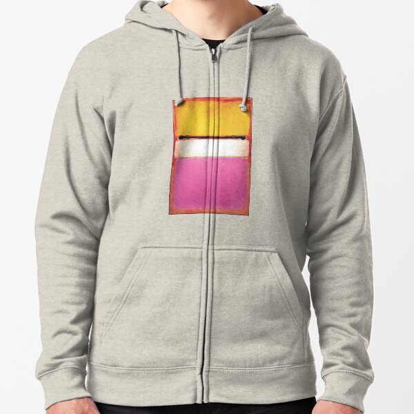 Mark Rothko | White Center (Yellow, Pink and Lavender on Rose) Zipped Hoodie