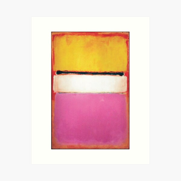 Mark Rothko | White Center (Yellow, Pink and Lavender on Rose) Art Print