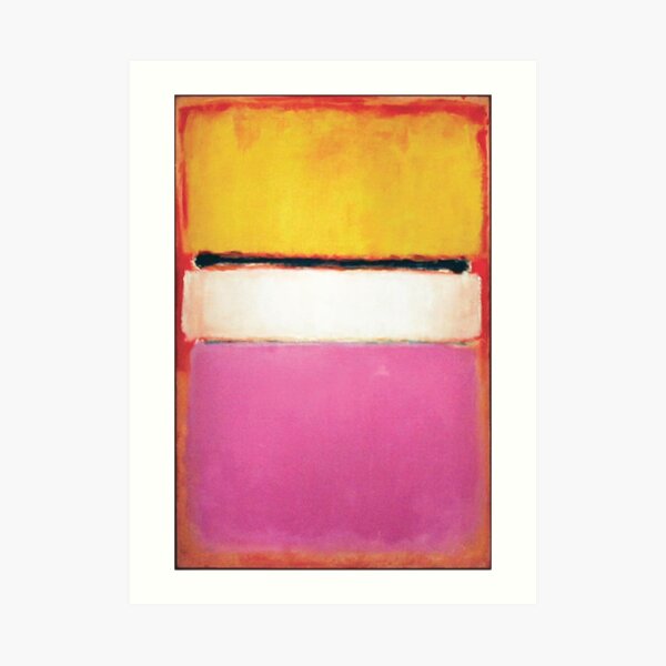 Mark Rothko | White Center (Yellow, Pink and Lavender on Rose) Art Print