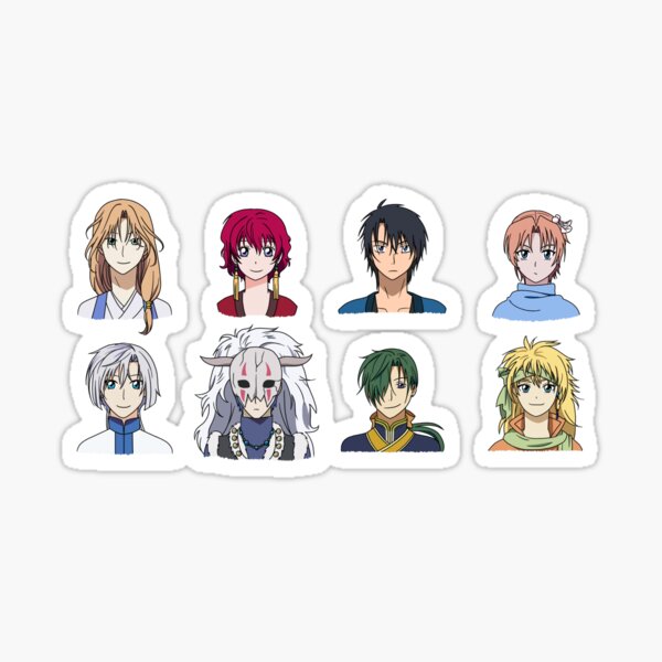 akatsuki no yona tous les personnages Sticker