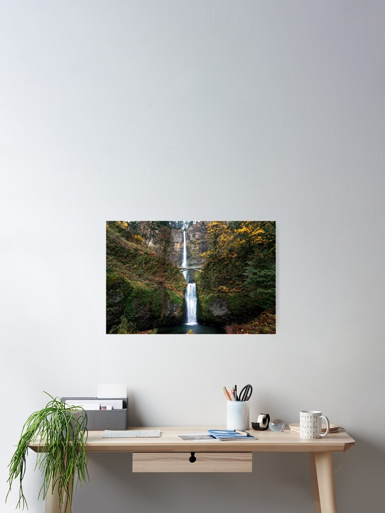 Thumbnail 2 of 3, Poster, Multnomah Falls in the Fall designed and sold by RaulCano82.