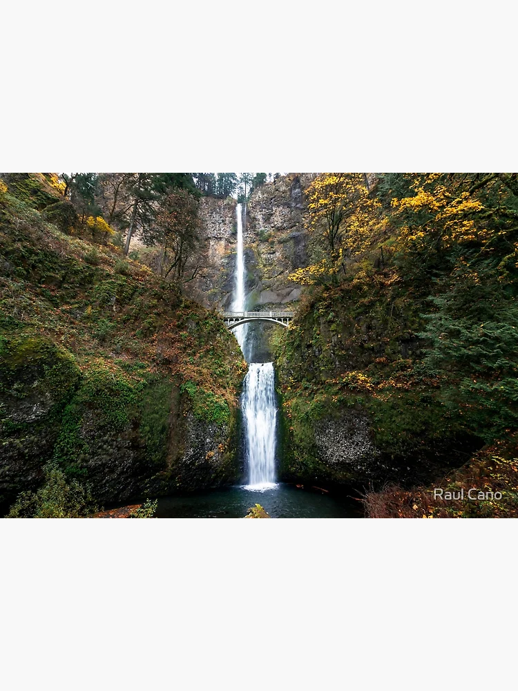 Thumbnail 3 of 3, Poster, Multnomah Falls in the Fall designed and sold by Raul Cano.
