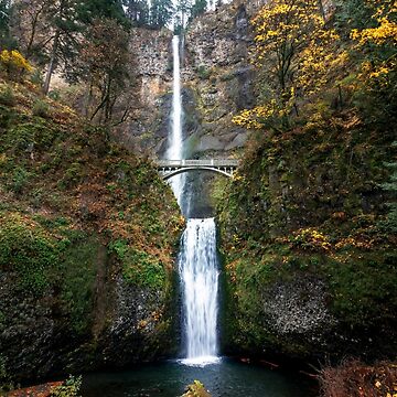 Artwork thumbnail, Multnomah Falls in the Fall by Raul Cano