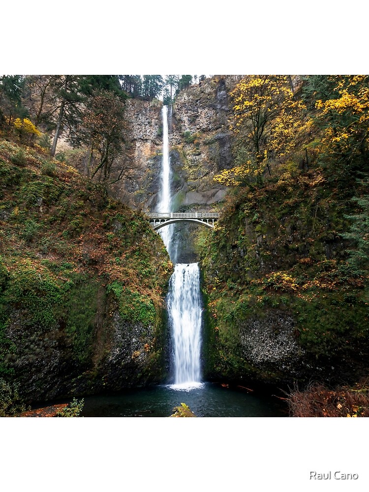 Thumbnail 3 of 3, Scarf, Multnomah Falls in the Fall designed and sold by RaulCano82.