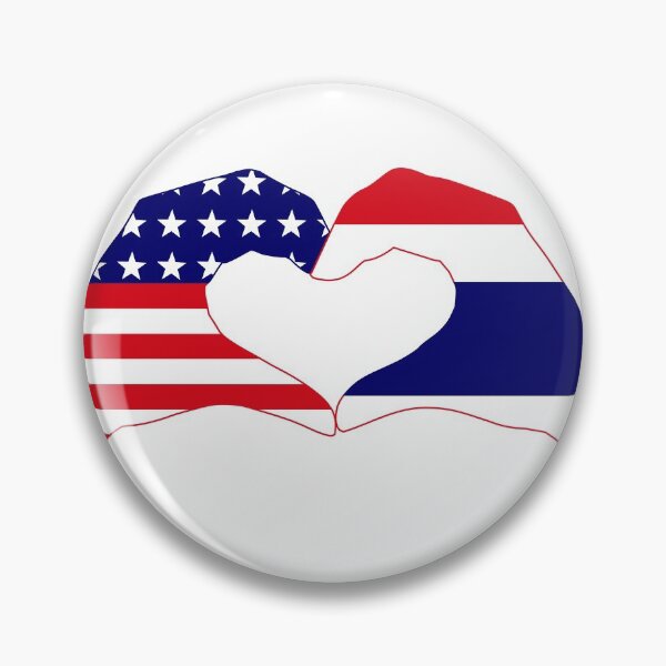 Item preview, We Heart USA & Thailand Patriot Flag Series designed and sold by Carbon-Fibre Media.
