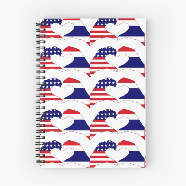 Item preview, We Heart USA & Thailand Patriot Flag Series designed and sold by Carbon-Fibre Media.