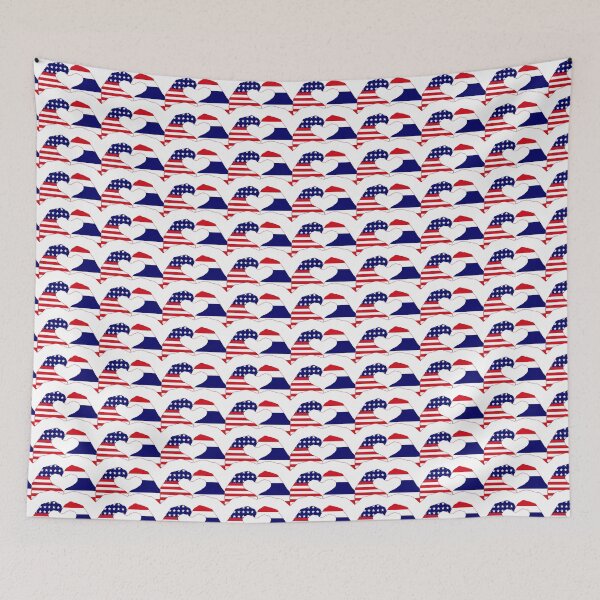 Item preview, We Heart USA & Thailand Patriot Flag Series designed and sold by Carbon-Fibre Media.