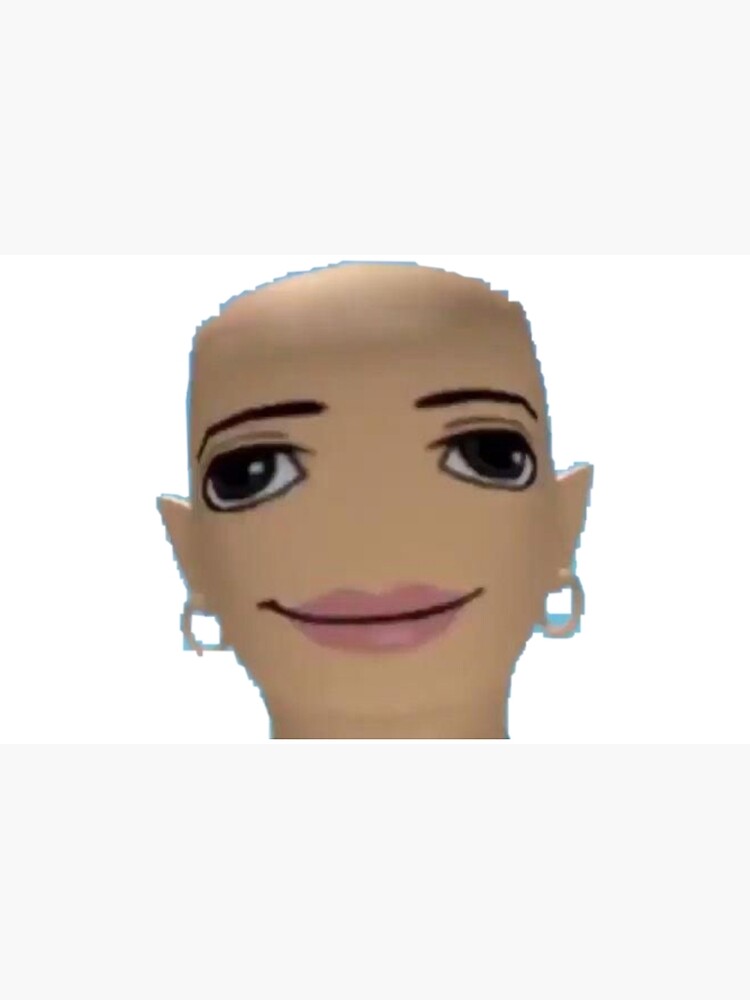 bald baddie roblox meme face T-shirt 