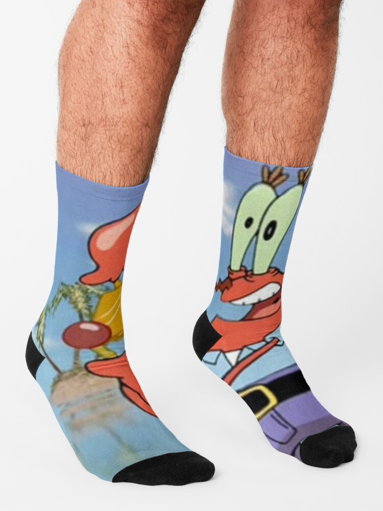 Mr Krabs Give It Up For Day 15 "Give it up for day 15, Mr. Krabs" Socks for Sale by ShaneLorenz