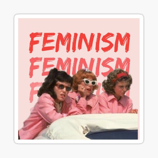Vista previa del artículo con la obra «Grasa Pink Ladies Feminism», diseñado y vendido por gingerfae.
