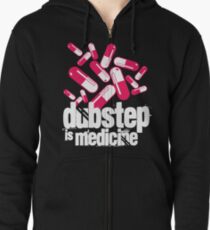 Dubstep is Medicine (dark) Zipped Hoodie