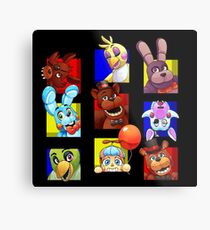 Five Nights at Freddy's Gang Metal Print