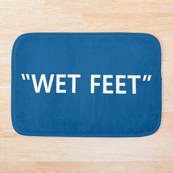 Item preview, Wet Feet White on Blue designed and sold by callavibes.