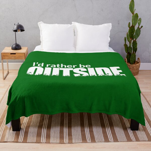 Item preview, I'd rather be outside funny novelty designed and sold by PlanetPrinted.