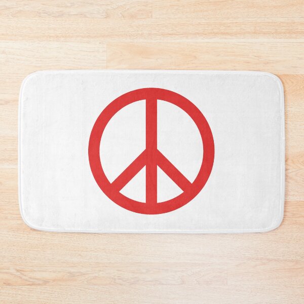 Item preview, Red Peace Symbol designed and sold by NobodysHero.