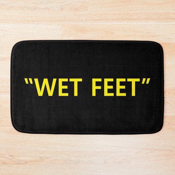 Item preview, Wet Feet Yellow on Black designed and sold by callavibes.