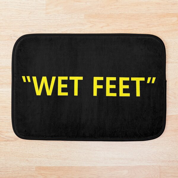 Item preview, Wet Feet Yellow on Black designed and sold by callavibes.
