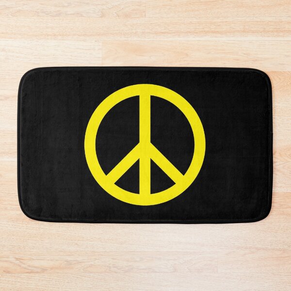 Item preview, Yellow & Black Peace Symbol designed and sold by NobodysHero.