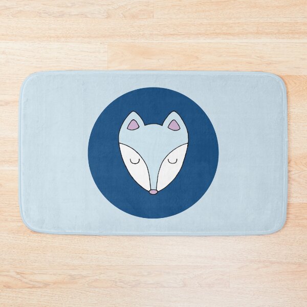 Item preview, Baby blue fox face in dark blue circle designed and sold by RMK Creative.