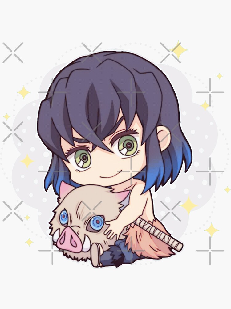 "Chibi Inosuke" Sticker by seption17 | Redbubble