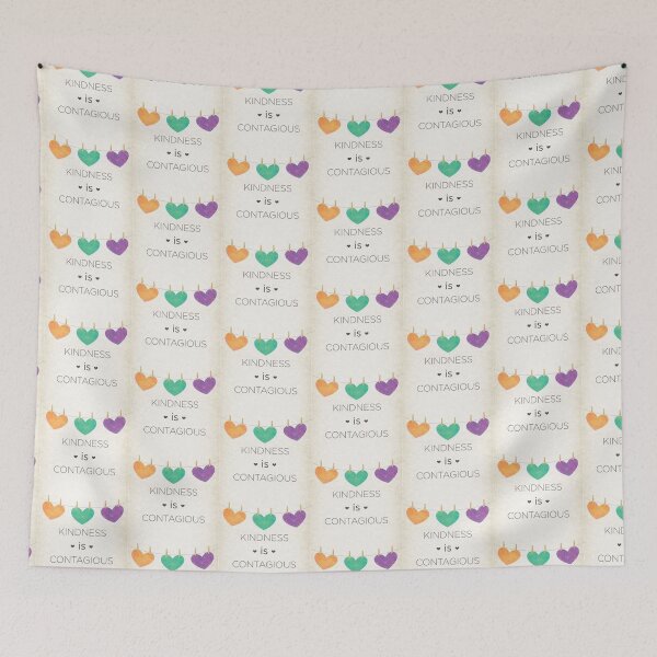 Item preview, Kindness is Contagious With Hearts -family apparel, home decor, accessories.   designed and sold by lduke47.