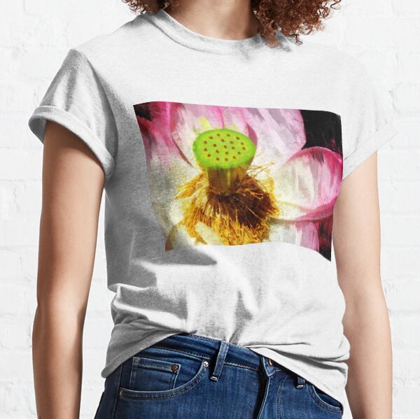 Pink Lotus Flower Art Classic T-Shirt