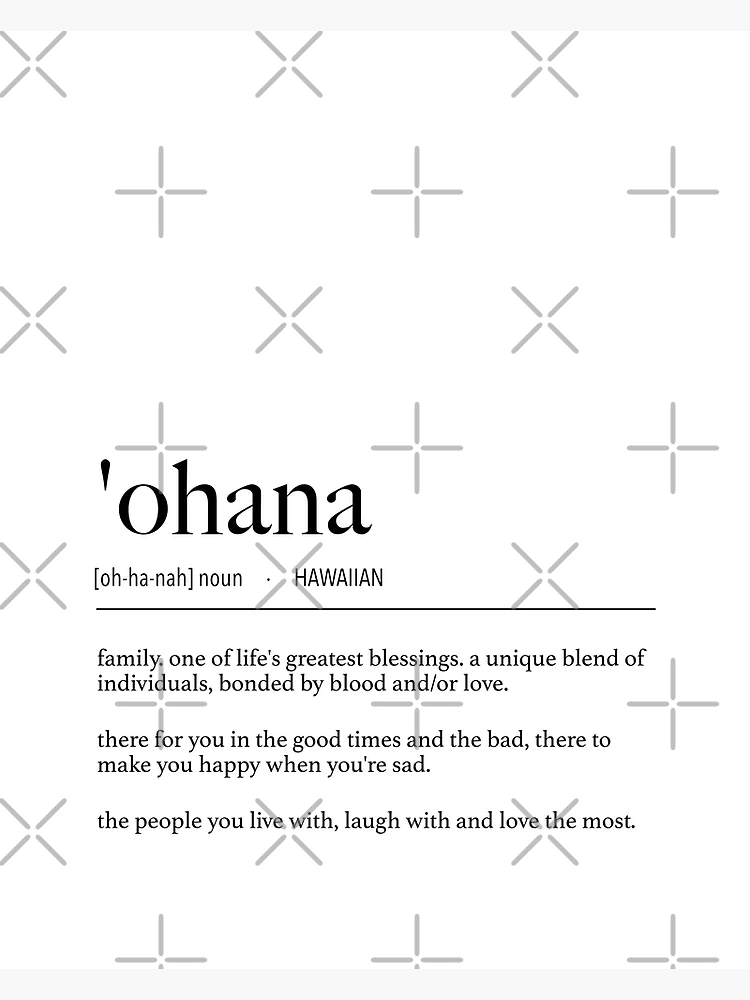 Hawaiian 'Ohana (Family) Definition | Metal Print