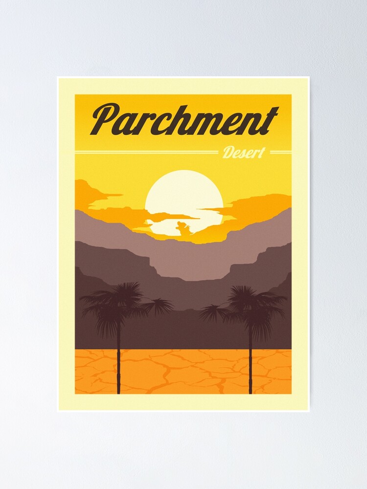 "Visit Parchment Desert" Poster for Sale by AvatarMars Redbubble