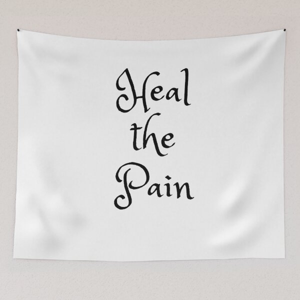 Item preview, Yoga Heal the Pain (bl) designed and sold by Puji Designs.