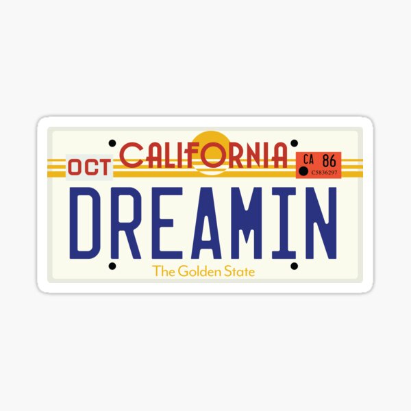 California Dreamin Decal California Dreamin Decal