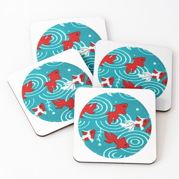 Item preview, Japanese Circle 6 Koi fishes in pond designed and sold by PrMoonlessNight.