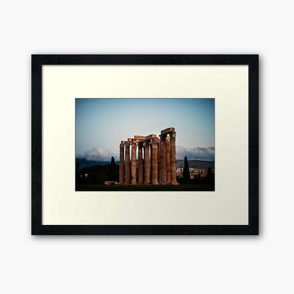 Athens Temple of Zeus Framed Art Print