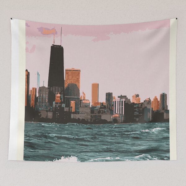 Item preview, cartel de viaje de chicago designed and sold by liastrazz.