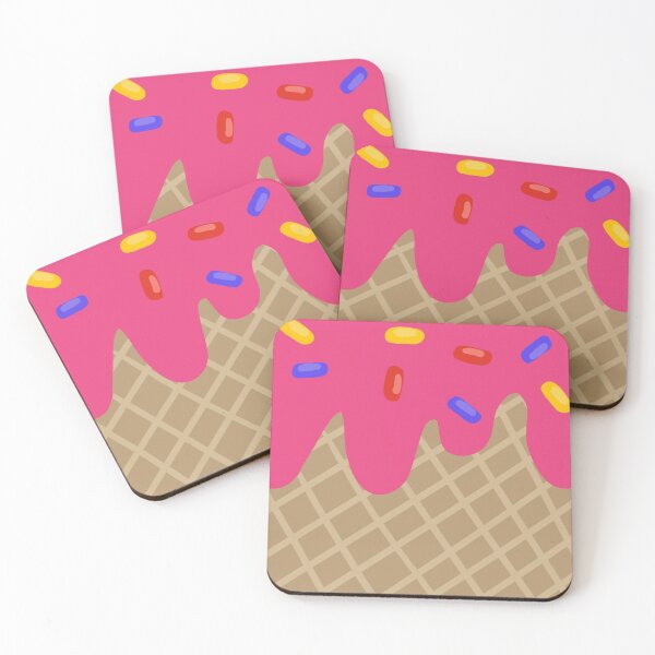 Item preview, Cute pink Ice Cream with Sprinkles designed and sold by MollyTamolly.