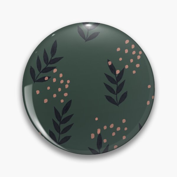 Item preview, Simple sprigs on olive green designed and sold by laura didthis.