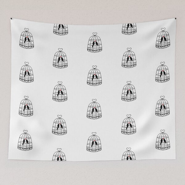 Item preview, Cute Black Birds In A Cage designed and sold by --Iris--.