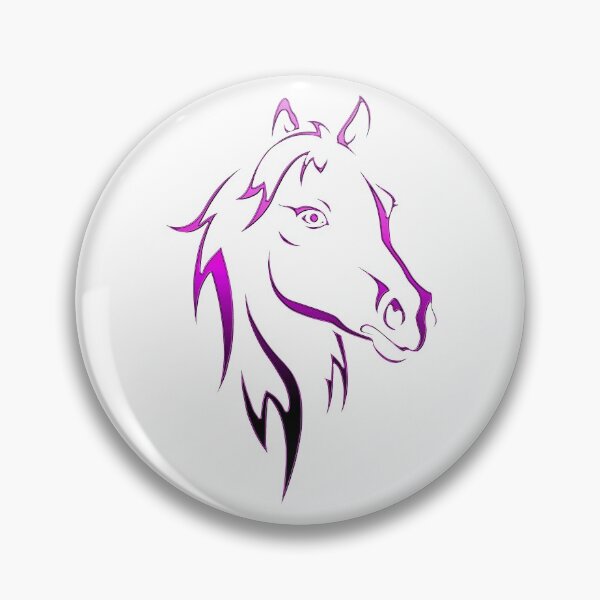 Item preview, Pink Horse Head Silhouette designed and sold by GR-ART.