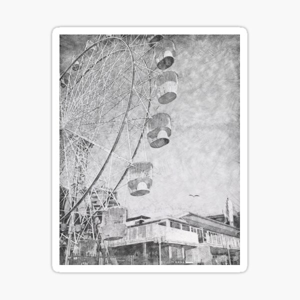 Luna Park Ferris Wheel Art Sticker