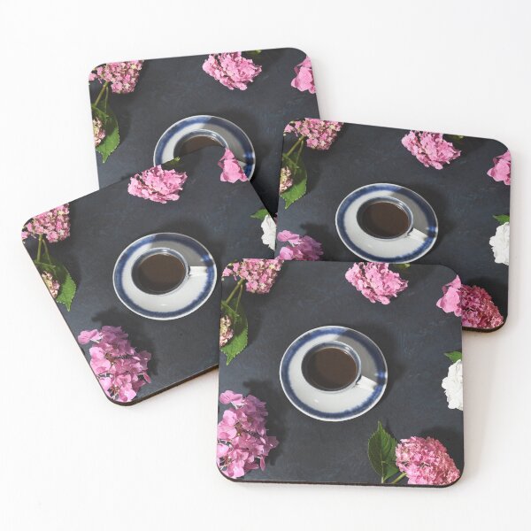 Item preview, Coffee cup with hydrangea flowers designed and sold by Anna Khomulo.