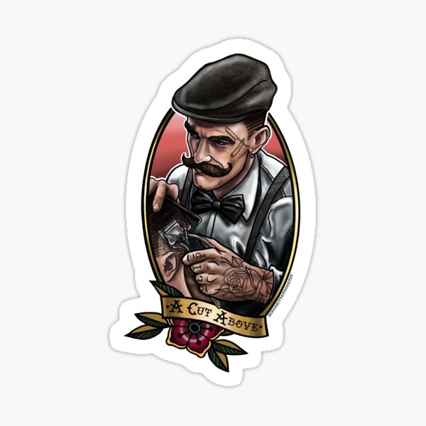 Une coupe au-dessus Sticker