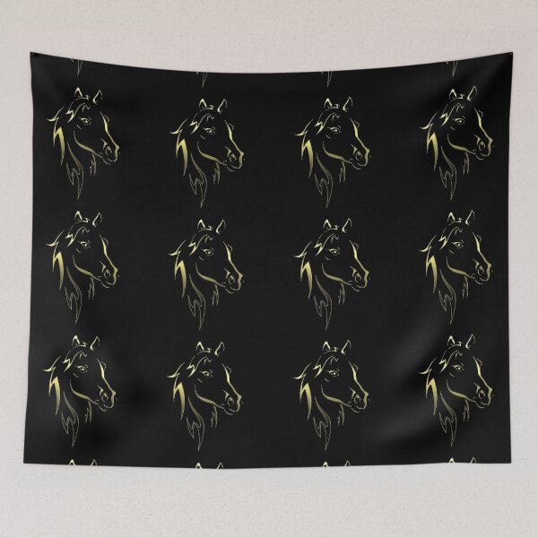 Item preview, Funny Yellow Horse Head Silhouette designed and sold by GR-ART.