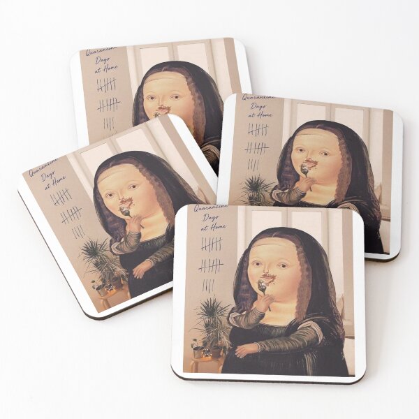 Item preview, Quarantine fat monalisa tshirt designed and sold by Lyna01.